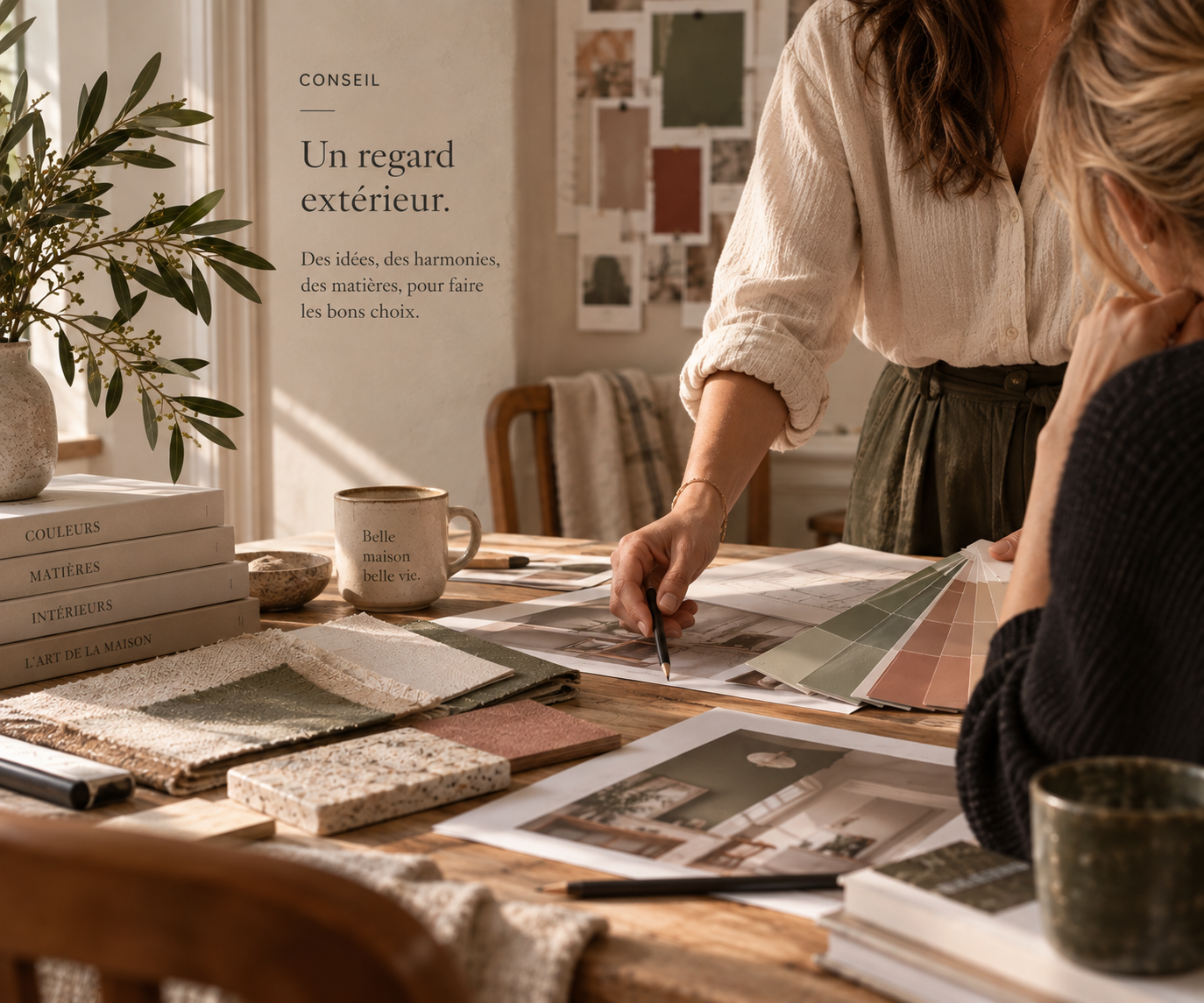 Home consultation déco autour des matières